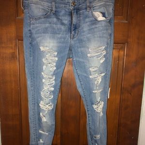 Distressed American Eagle Jeans